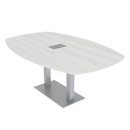 Skutchi Designs 45 in W, 84 in L, 29 in H, Engineered Wood Top, White H-ABOT-4684DOU-WC-EL